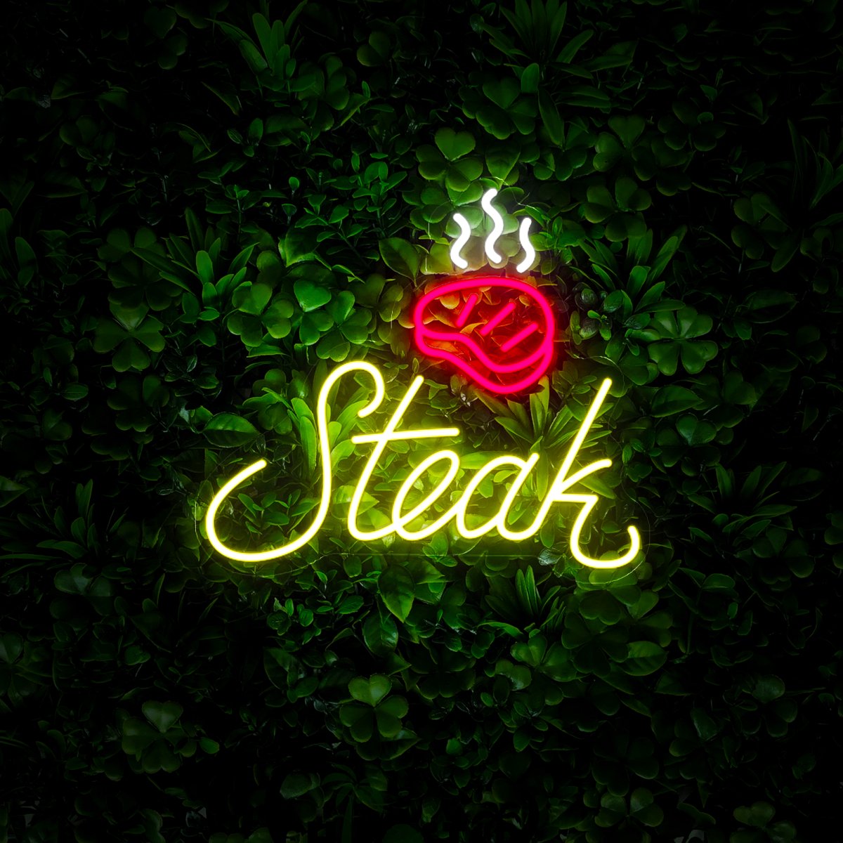 Steak Neon Sign - Reels Custom