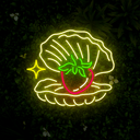 Strawberries as Pearl Led Neon Signs - Reels Custom