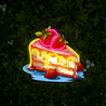 Strawberry Cake Artwork Led Neon Sign - Reels Custom