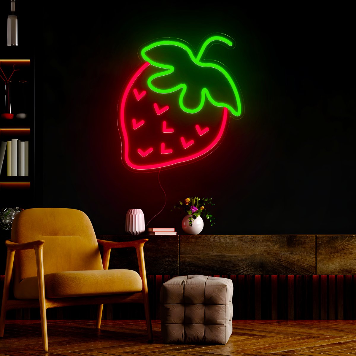 Strawberry Fruits Led Neon Sign - Reels Custom