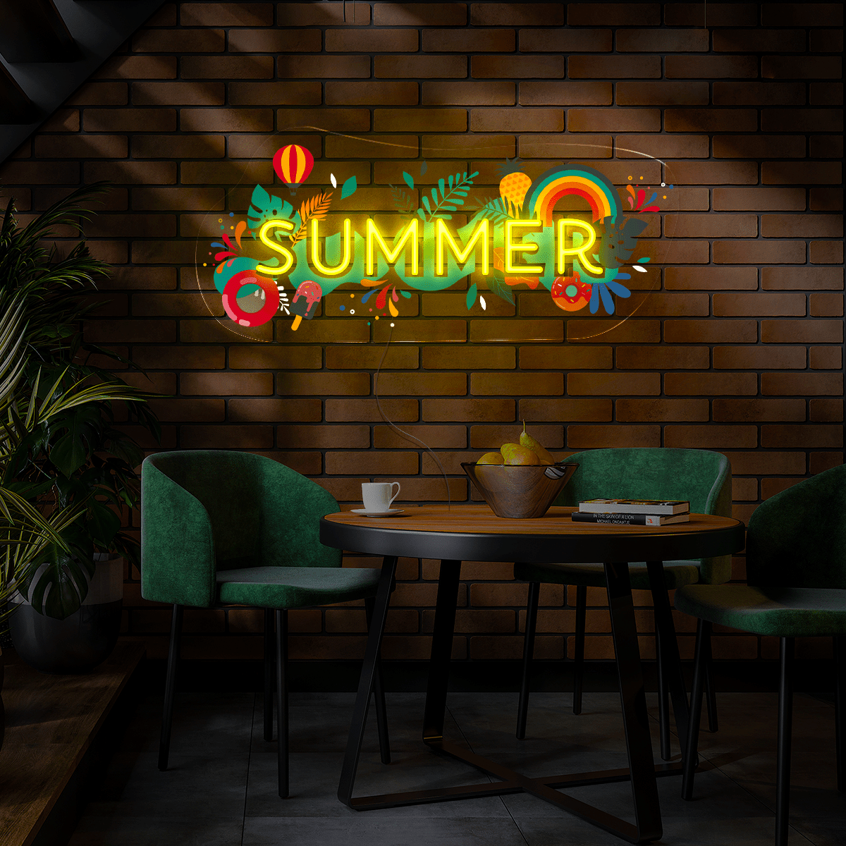 Summer Artwork Neon Sign - Reels Custom
