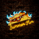 Summer Fun Artwork Neon Sign - Reels Custom
