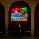 Summer Paradise Artwork Neon Sign - Reels Custom