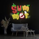 Summer Poster Artwork Neon Sign - Reels Custom