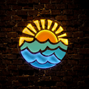 Summer Sunrise Artwork Led Neon Sign - Reels Custom