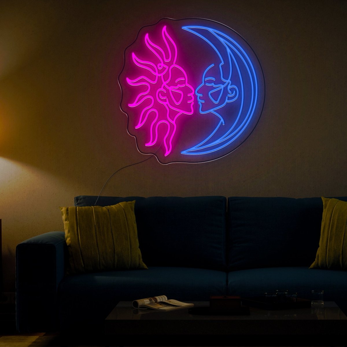 Sun And Moon Lovers Neon Sign - Reels Custom