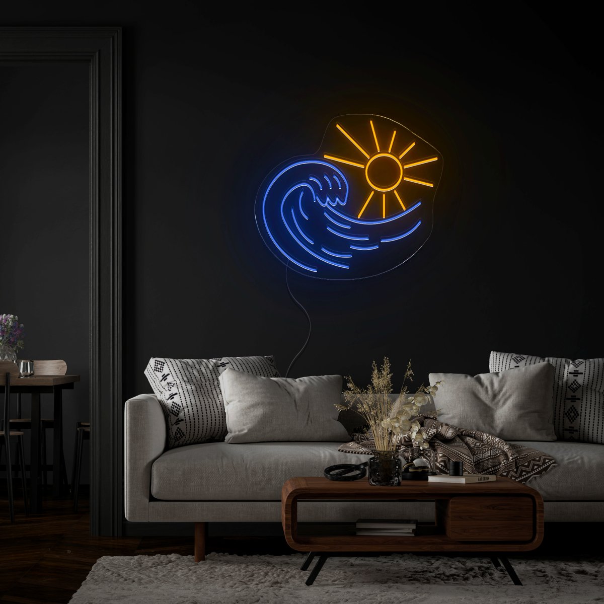 Sun Wave Neon Sign - Reels Custom