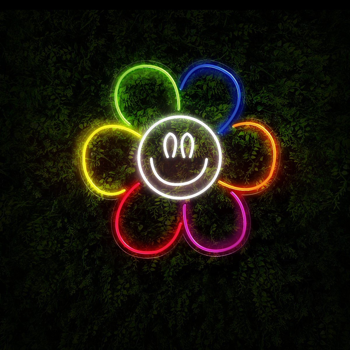 Sunflower Smile Face Led Neon Sign - Reels Custom