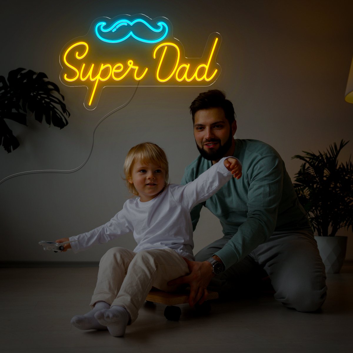 Super Dad Neon Sign - Reels Custom