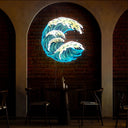 Surf Wave Artwork Neon Sign - Reels Custom