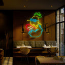 Surfing Cartoon Neon Sign - Reels Custom