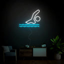 Swimmer Neon Sign - Reels Custom