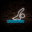 Swimmer Neon Sign - Reels Custom