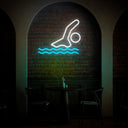 Swimmer Neon Sign - Reels Custom