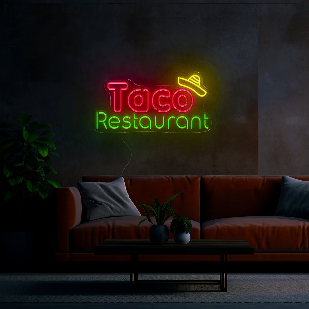 Taco Restaurant Neon Sign - Reels Custom