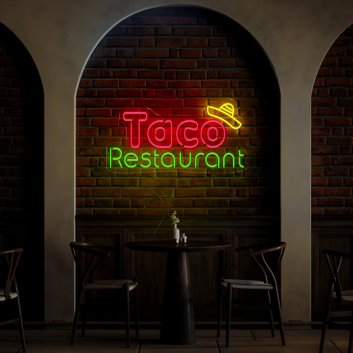 Taco Restaurant Neon Sign - Reels Custom