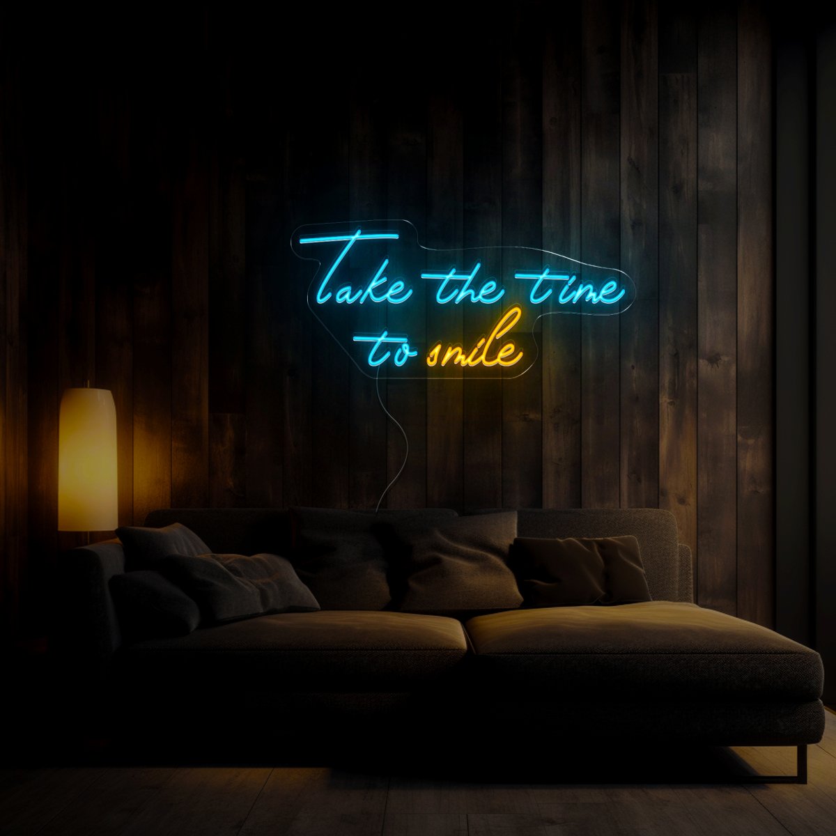 Take The Time To Smile Neon Sign - Reels Custom