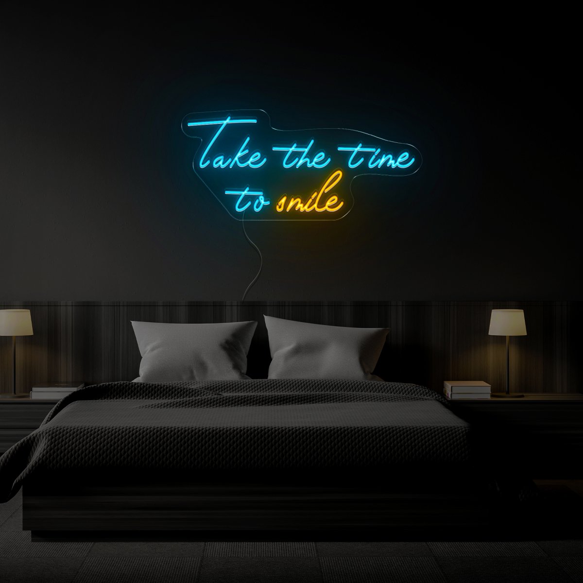 Take The Time To Smile Neon Sign - Reels Custom