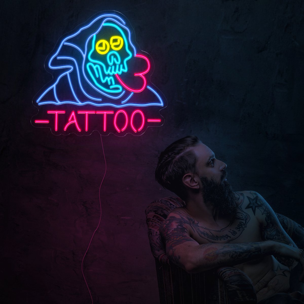 Tattoo Shop Led Neon Sign - Reels Custom