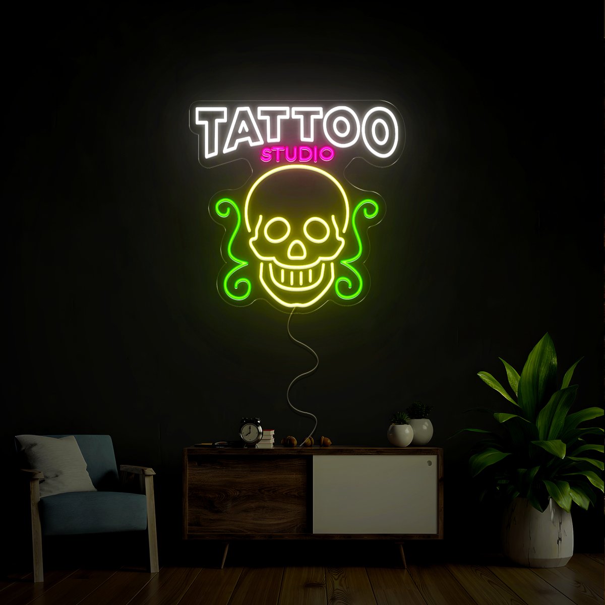 Tattoo Studio Neon Sign - Reels Custom