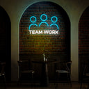Team Work Neon Sign - Reels Custom