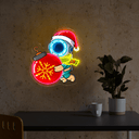 The Diver is carrying a Large Christmas Ornament Artwork Led Neon Sign - Reels Custom