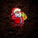 The Santa is giving the gift Esport Artwork Led Neon Sign - Reels Custom