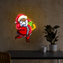 The Santa is giving the gift Esport Artwork Led Neon Sign - Reels Custom