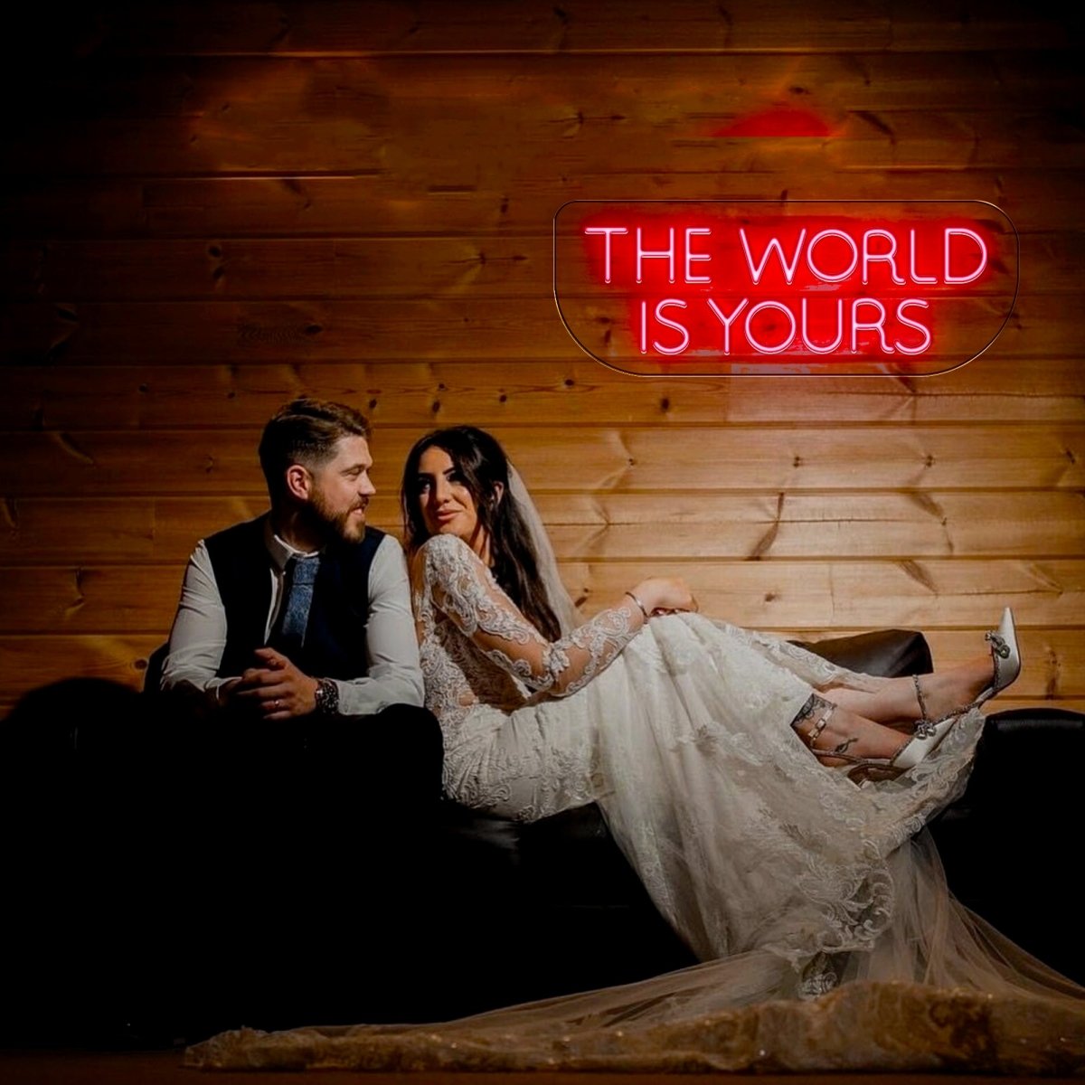 The World Is Yours Wedding Led Neon Sign - Reels Custom