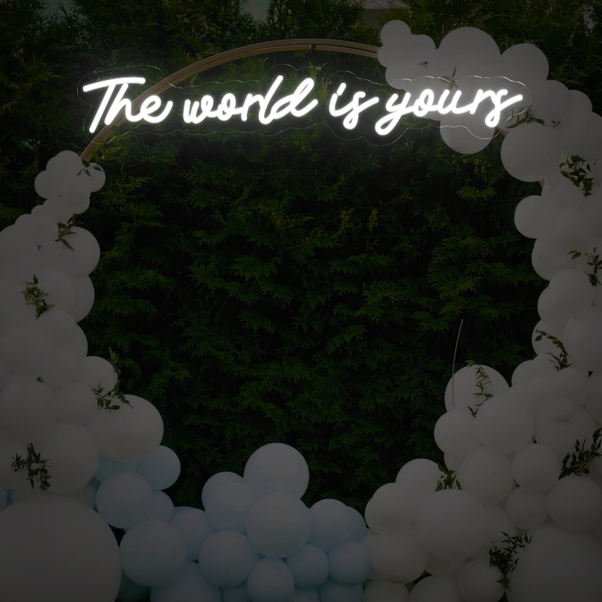 The World Is Yours Wedding Neon Sign - Reels Custom