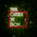 Think Outside The Box Neon Sign - Reels Custom