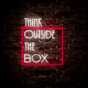 Think Outside The Box Neon Sign - Reels Custom