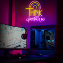 Think Positive Quotes Led Neon Sign - Reels Custom
