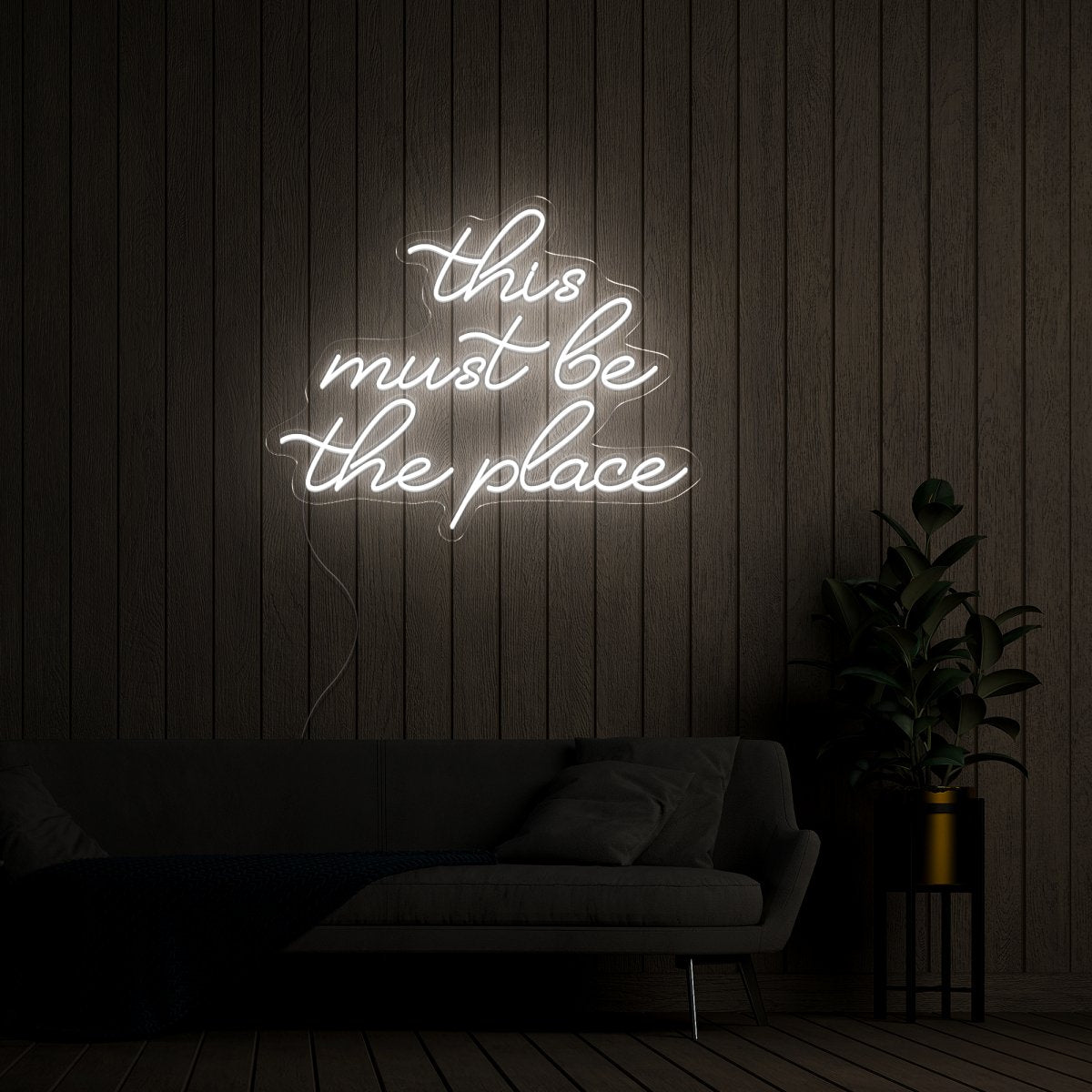 This Must Be The Place Neon Sign - Reels Custom