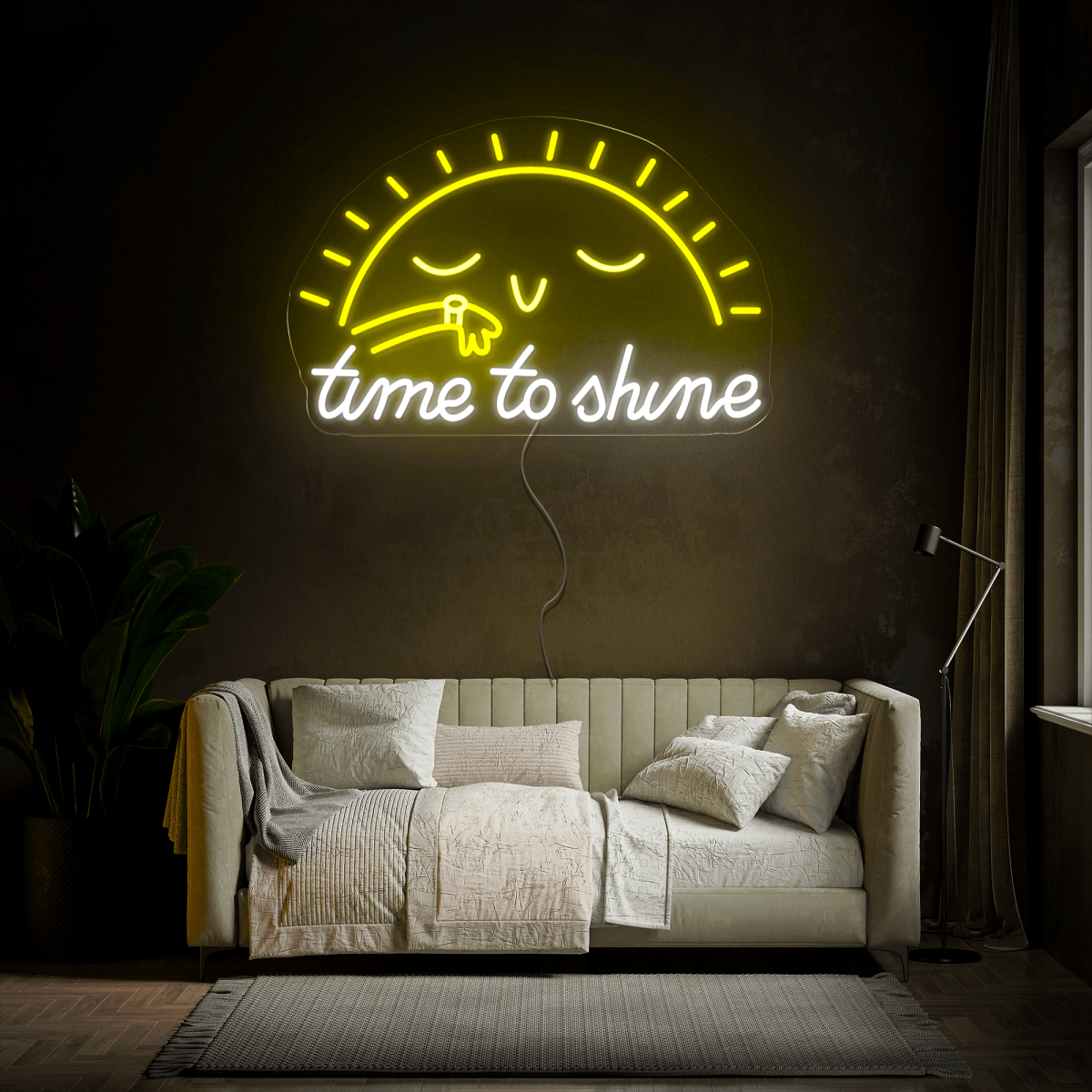Time To Shine Neon Sign - Reels Custom