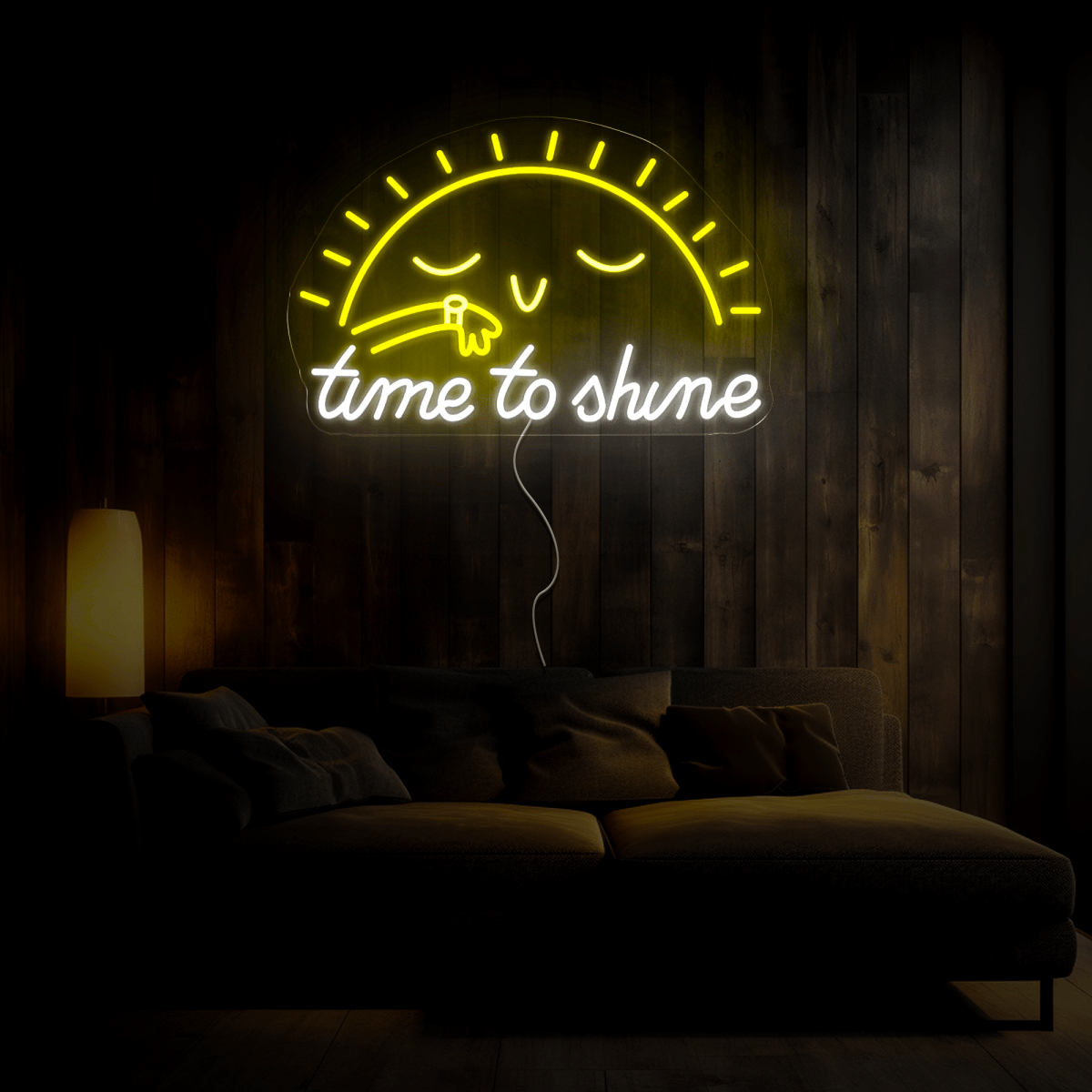 Time To Shine Neon Sign - Reels Custom