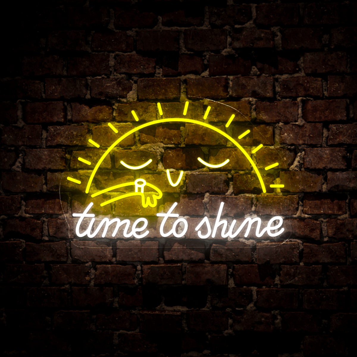 Time To Shine Neon Sign - Reels Custom