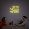 To The Moon And Back Neon Sign - Reels Custom