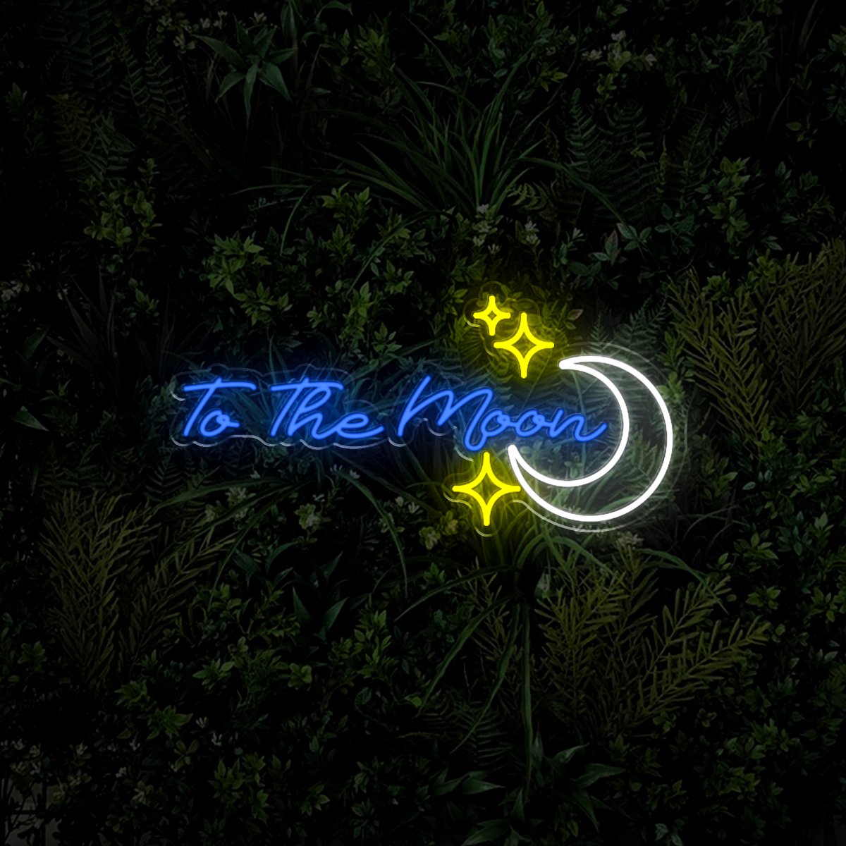 To The Moon Neon Sign - Reels Custom