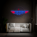 Top Papa Father's Day Artwork Neon Sign - Reels Custom