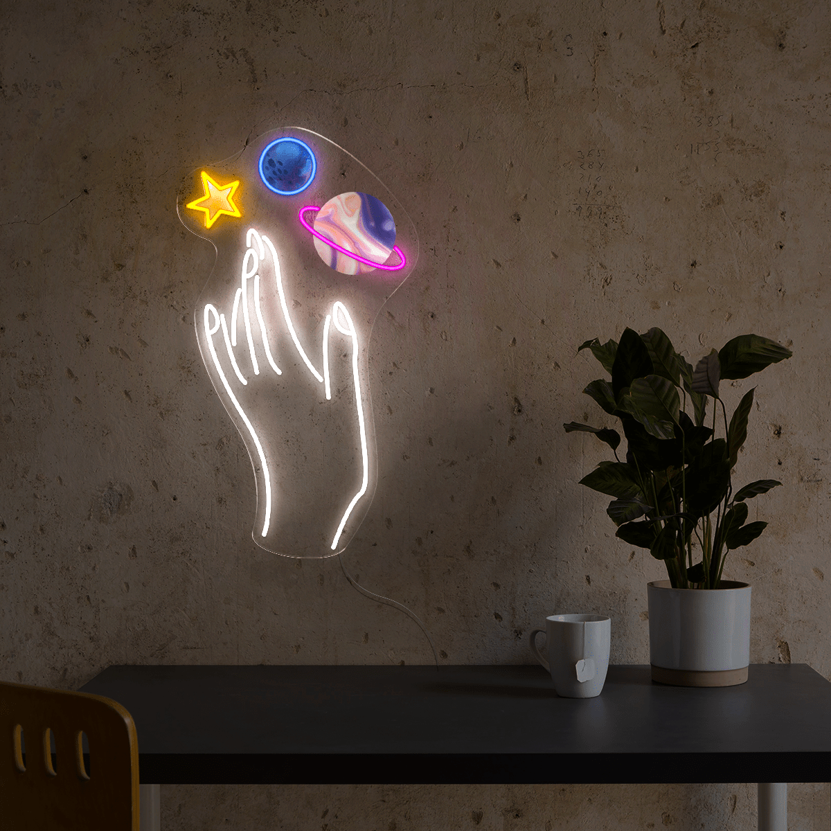 Touch to galaxy Neon Sign - Reels Custom
