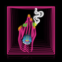 Tripping Smoking Hand Weed Infinity Neon Sign - Reels Custom