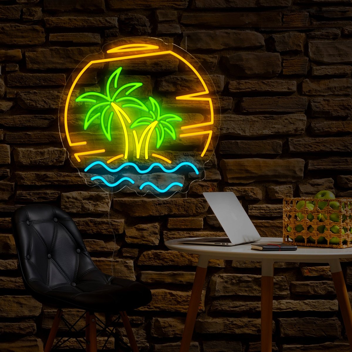 Tropical Island Neon Sign - Reels Custom