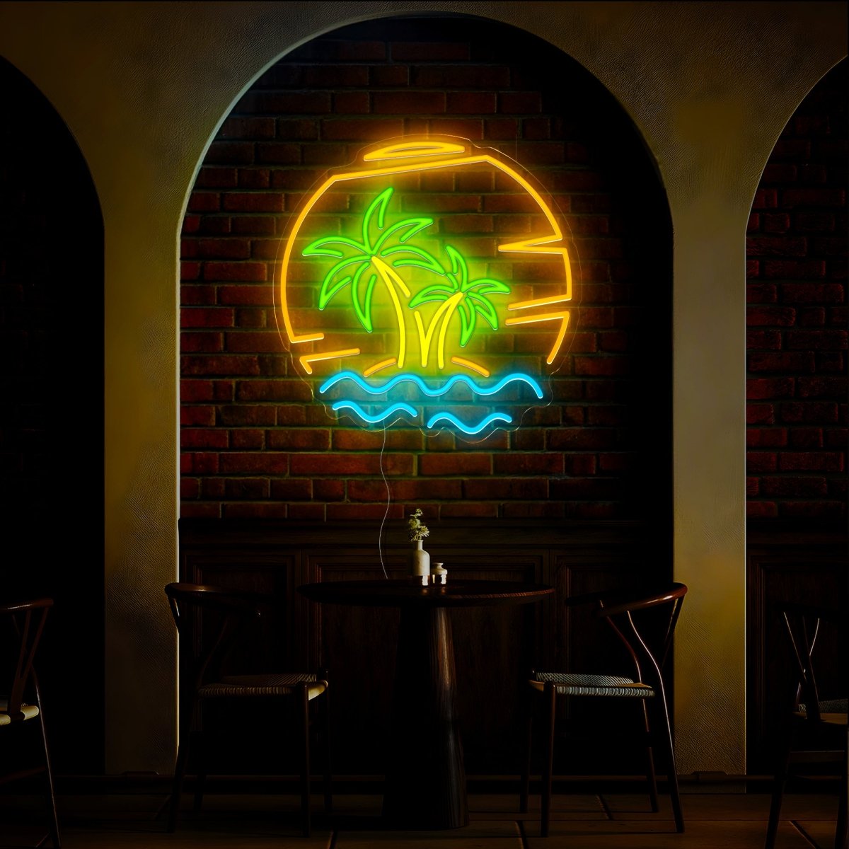Tropical Island Neon Sign - Reels Custom