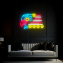 Usa Eagle Flag Neon Sign - Reels Custom