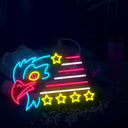 Usa Eagle Flag Neon Sign - Reels Custom