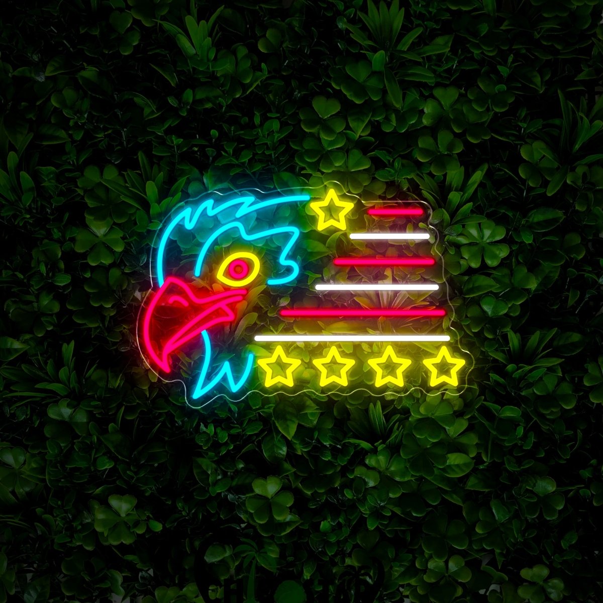 Usa Eagle Flag Neon Sign - Reels Custom