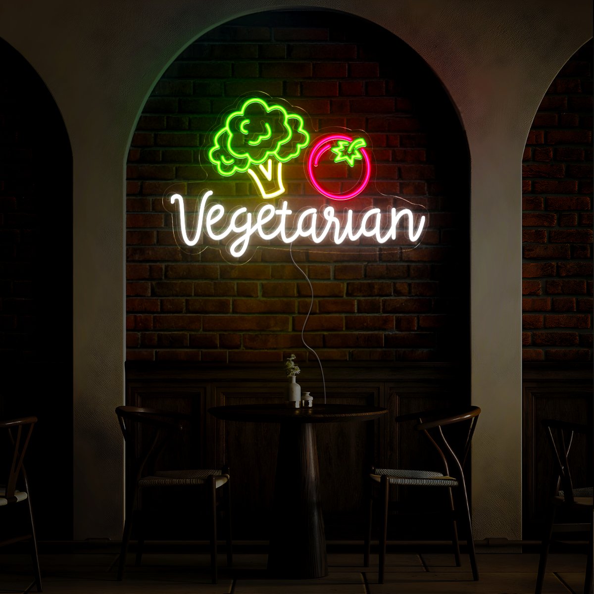 Vegetarian Neon Sign - Reels Custom