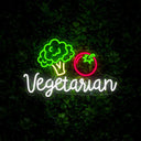 Vegetarian Neon Sign - Reels Custom