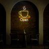 Vertical Coffee Neon Sign - Reels Custom